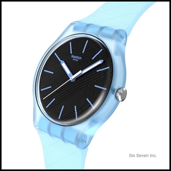 Unisex Quartz Watch Minimal Classic Casual Blue Moves Water Resistant main image 4